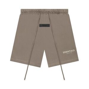 AUTHENTIC NEW UNUSED W/ TAGS Essentials Desert Taupe Shorts w/ Elastic Waistband